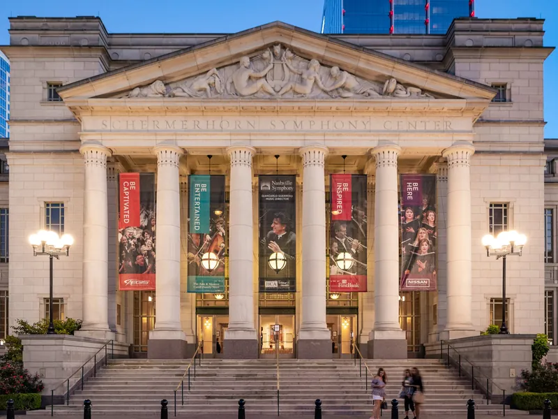 The Schermerhorn Symphony Center at dusk
