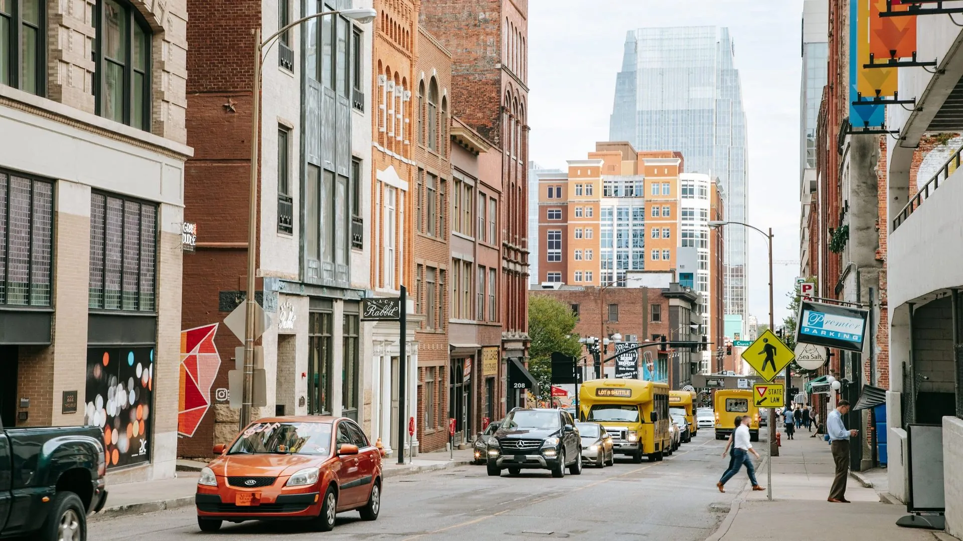 Retail storefronts in Nashville