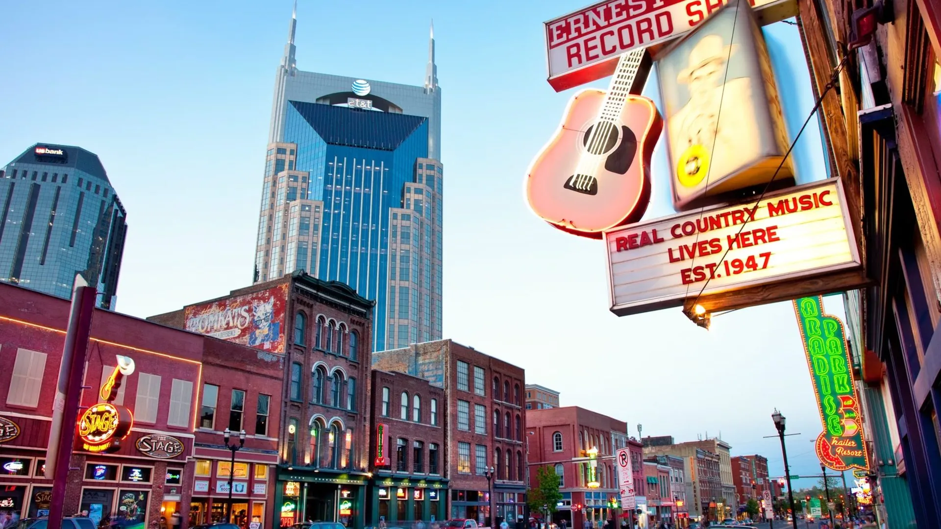 Music Row recording studio signage in Nashville